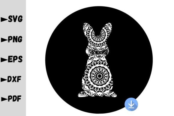 Bunny Mandala Silhouette, Mandala Bunny: Graphics and Crafts Review