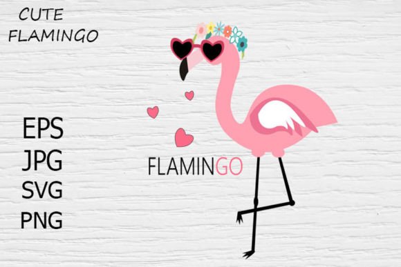 Cute Girl Flamingo Svg, Cute Flamingo Sv Graphics and Crafts
