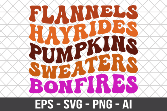 Flannels Hayrides Pumpkins Sweaters SVG Graphics and Crafts