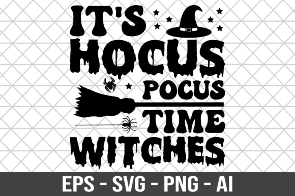 Hocus Pocus Time Witches SVG Graphics for Crafts