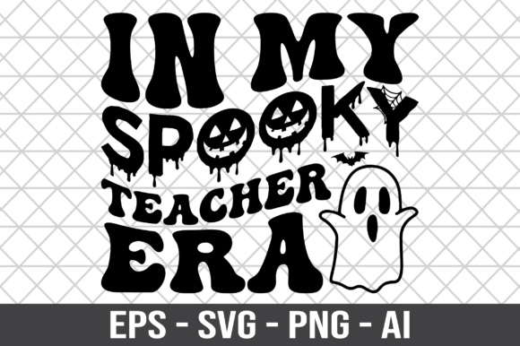 In My Spooky Teacher Era Retro SVG Graphics and Crafts Review