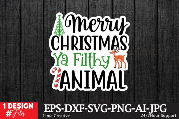 Merry Christmas Ya Fithy Animal Graphics and Crafts Review