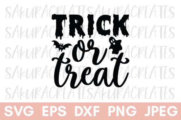 Trick or Treat Halloween Spooky Design Graphics and Crafts Review